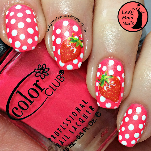 Lady Maid Nails: 31 Day. Day 11, Polka Dots. Lady Queen Water Decal