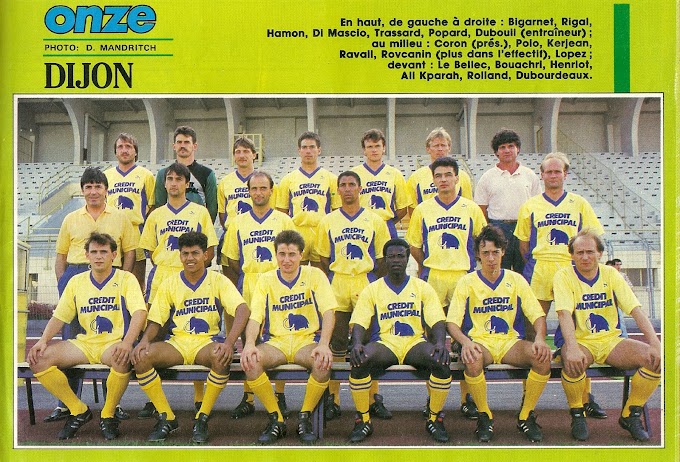 L'équipe du dimanche après-midi. CERCLE DIJON FOOTBALL 1987-88.