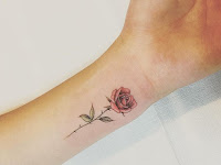 Small Yellow Rose Tattoo Designs