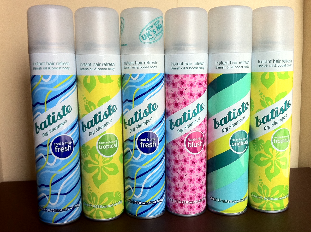 Lot De 2 Shampoings Secs Batiste – Senteur Florale – Sans Eau, Neufs