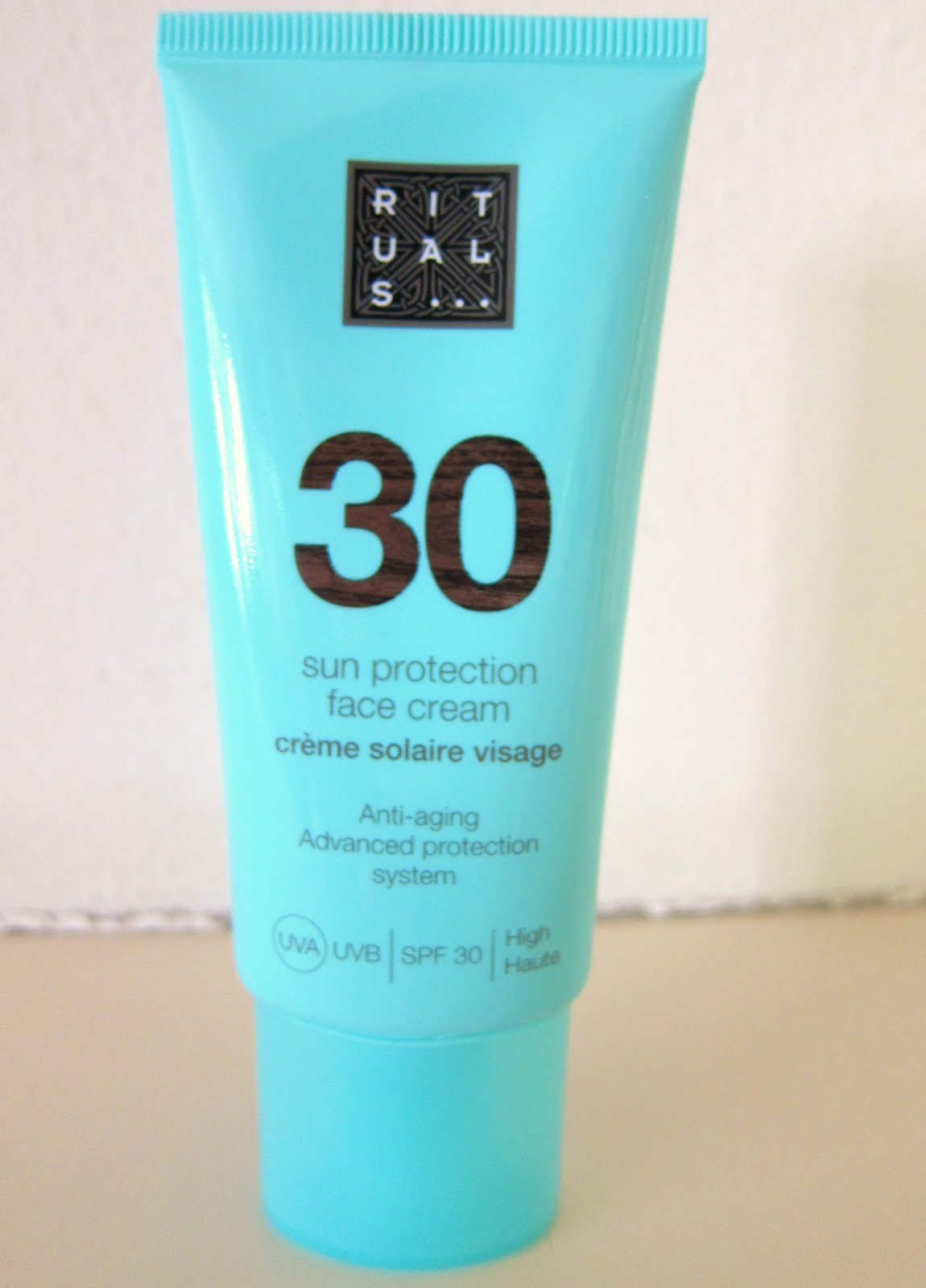 Anniliciouz Rituals sun protection face cream.