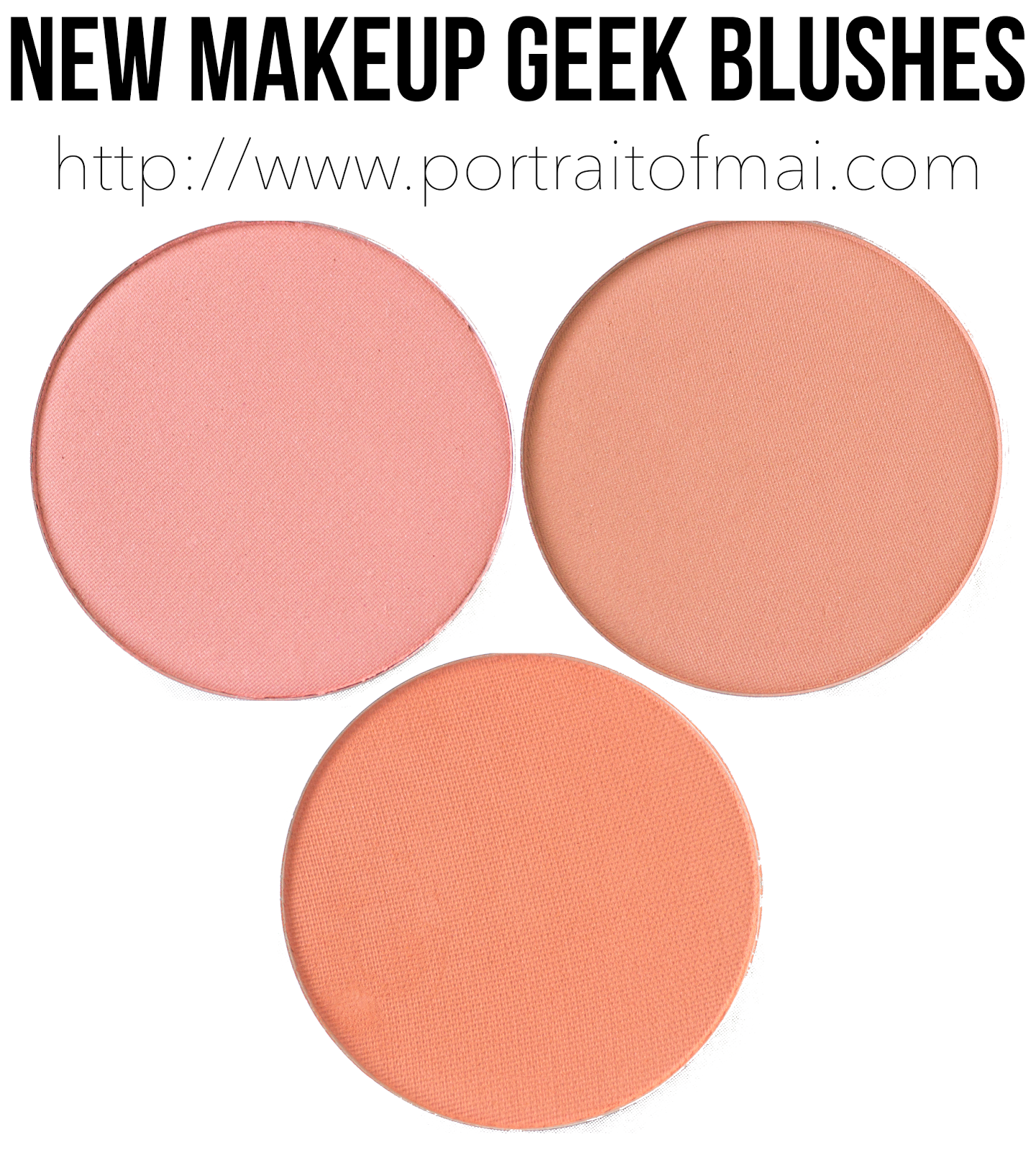 New Makeup Geek Blushes Swatches/Review and Formula Comparison