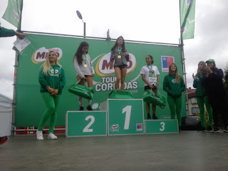 Corrida Milo (escolar) Atleta Lautarina Bersabet Saldias obtuvo el Tercer Lugar. En la categoría 14 - 15 años. 3 y 5 km
