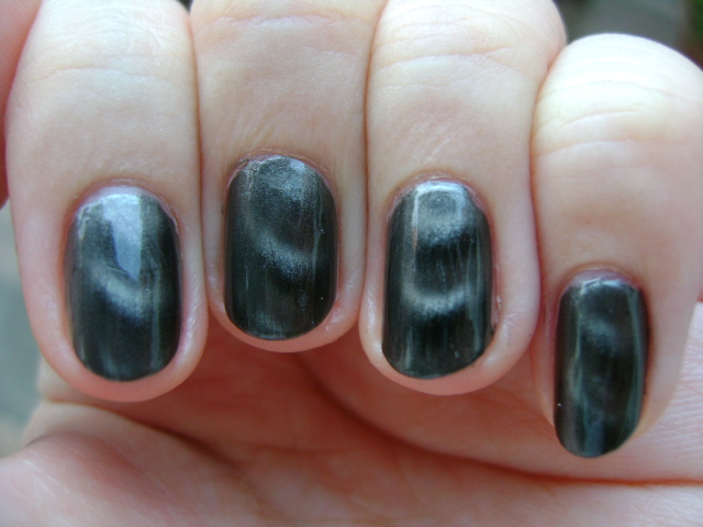 and With of Insanity: REVIEW of Sally Magnetic Nail Color in 908 Graphite Gravity with SWATCHES