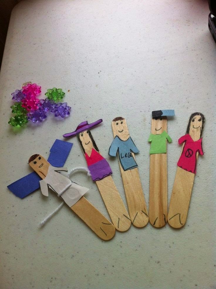 Popsicle Stick Puppets Munchkins and Mayhem