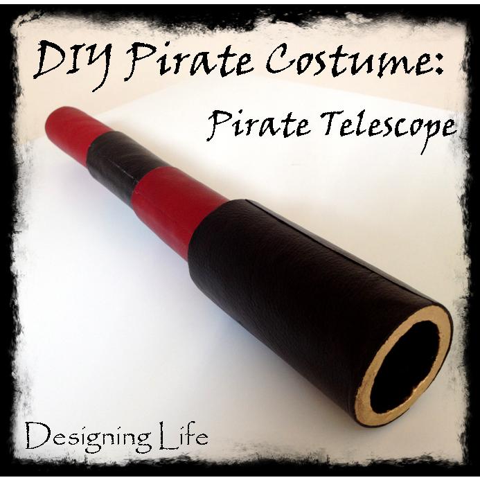 pirate telescope diy costume costumes halloween homemade pirates hat designing hook cardboard boy captain step tubes card crafts boys using