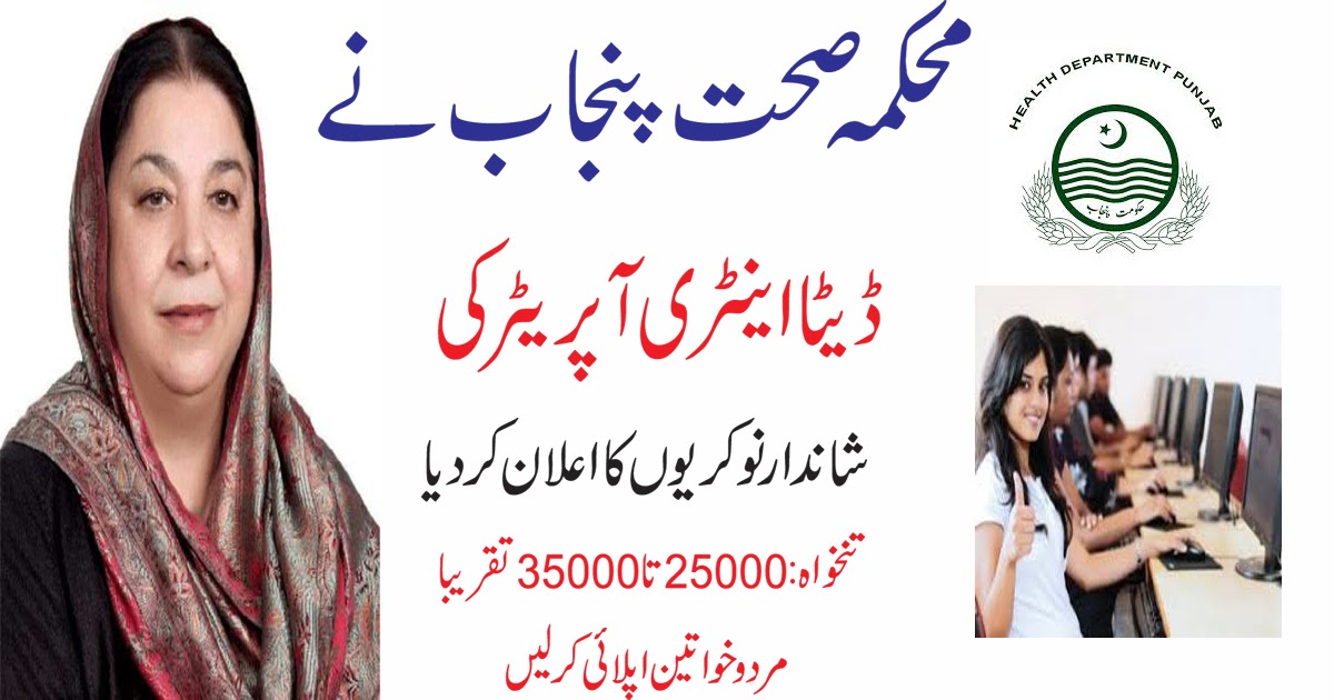 New Jobs in Pakistan Data Entry Operator Jobs 2019 Punjab job application