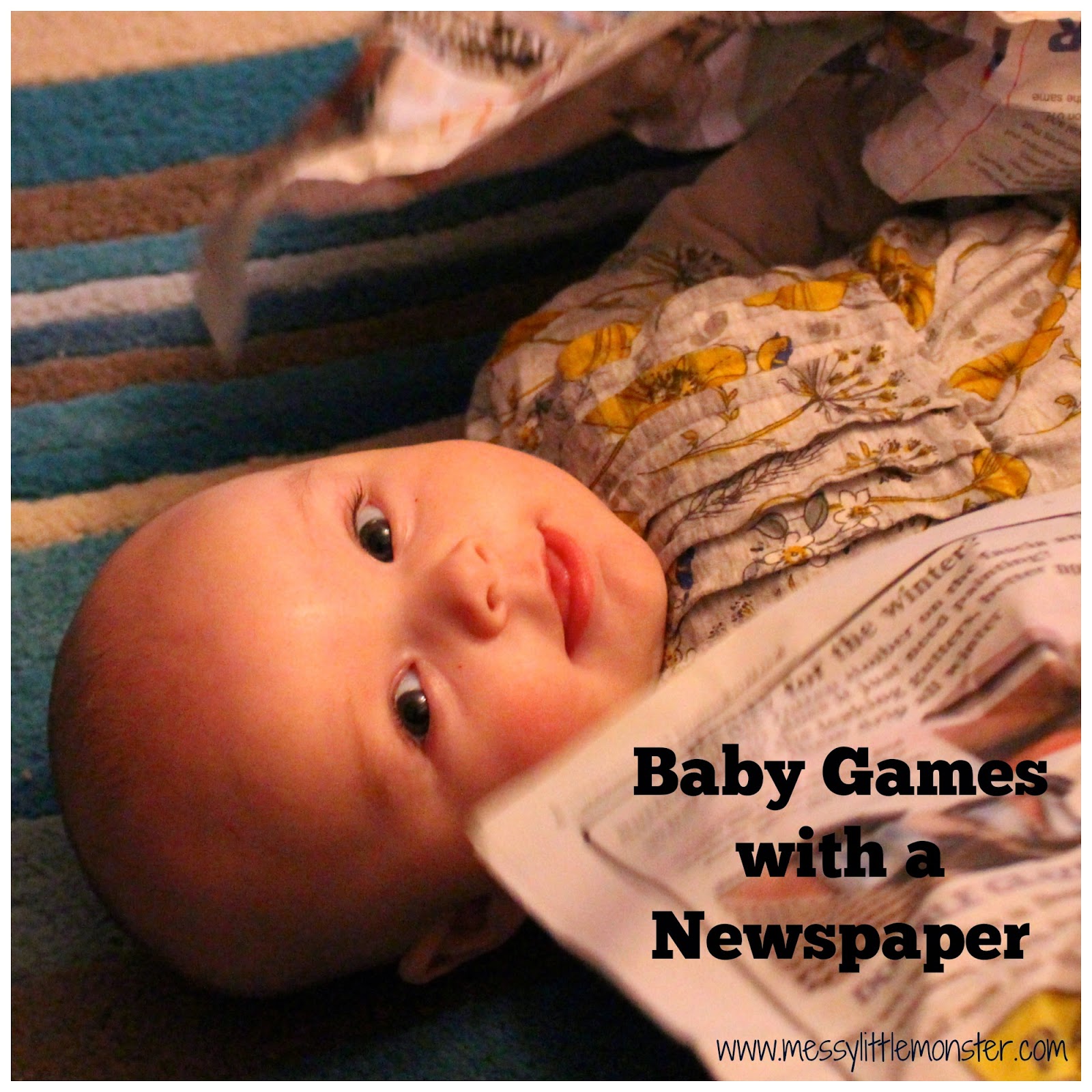 Baby Games with a Newspaper 06 months Messy Little Monster