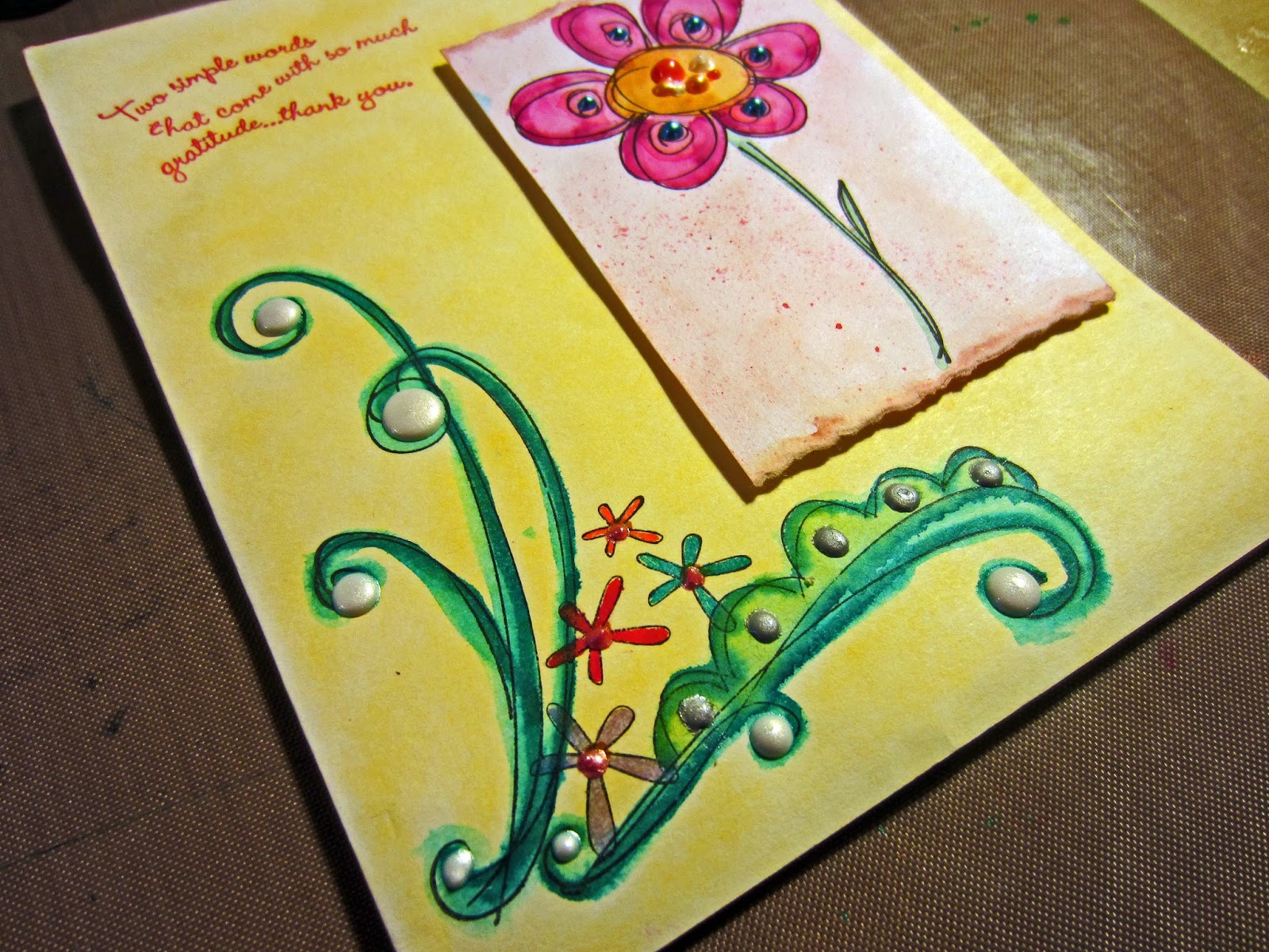 Card Making with Liquid Pearls A Makeover! The Adventures of Mighty