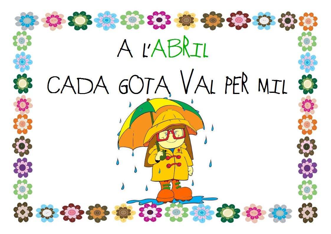 EDUCACIÓ INFANTIL: DITA D'ABRIL