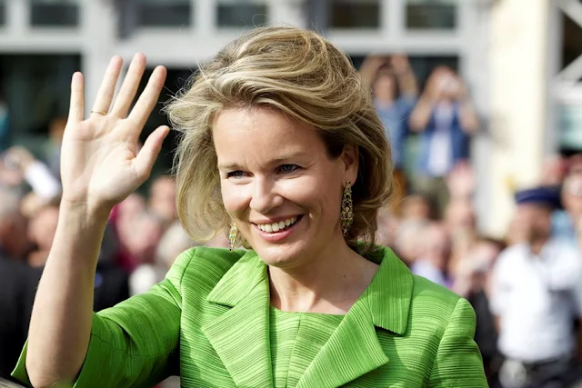  King Philippe and Queen Mathilde  Attend Hanswijk Cavalcade