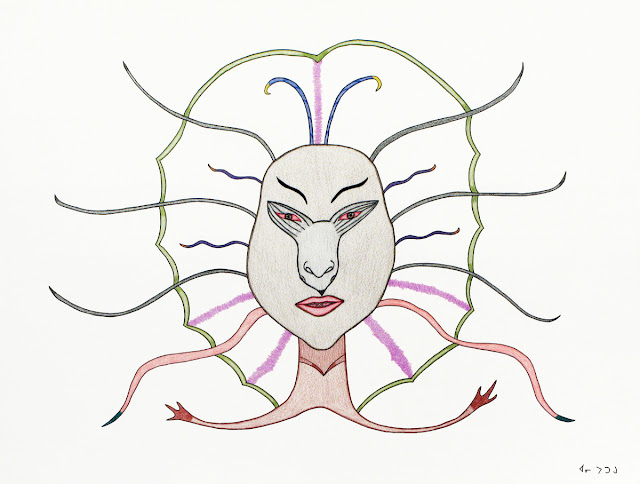 Annie Pootoogook, “Face Transformation”, 2002 © Annie Pootoogook