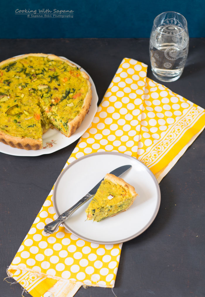Mustard and Leek Quiche - Cooking With Sapana