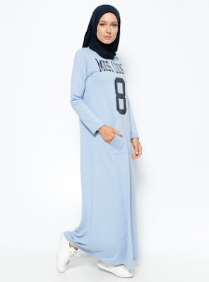 Dress Muslimah Gaul Bahan Katun