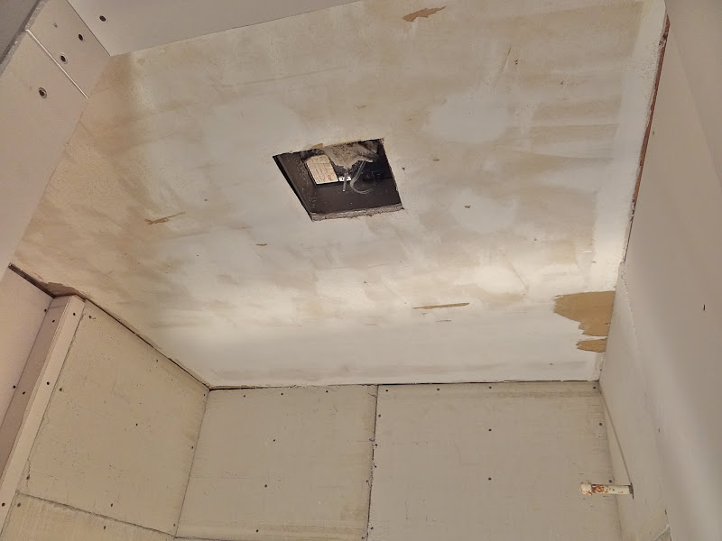 One Project at a Time DIY Blog Skim Coating a Ceiling