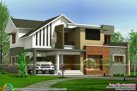 2450 sq-ft home modern style