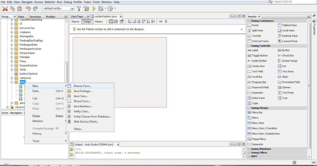 jFrame Title Java Netbeans | Membuat Judul Frame Java Netbeans ~ Materi ...