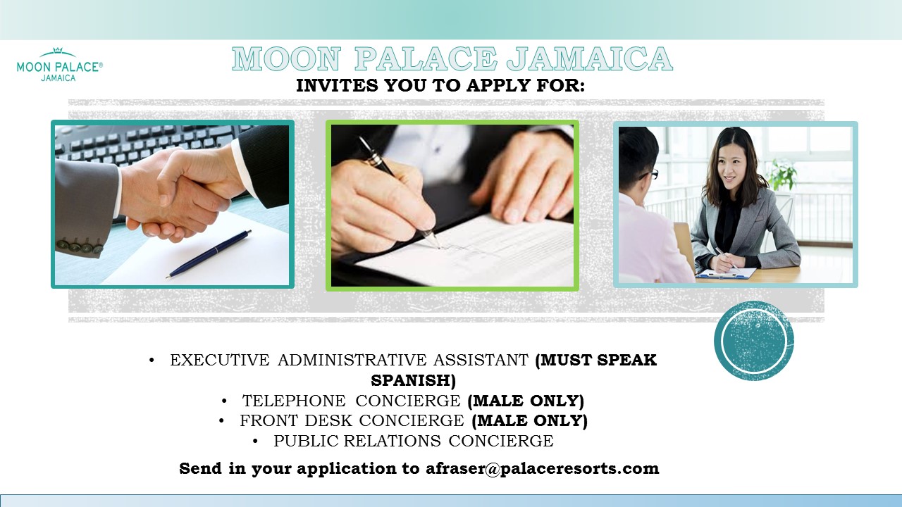 I Need A Job Jamaica Moon Palace In Ocho Rios Is Hiring