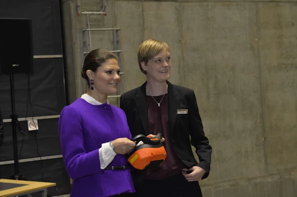 Crown Princess Victoria attended the inauguration of the new Power Plant in Varberg