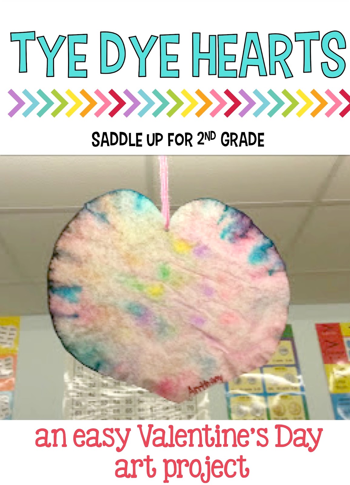 Tye Dye Hearts: An Easy Valentine's Day Art Project - Saddle up for