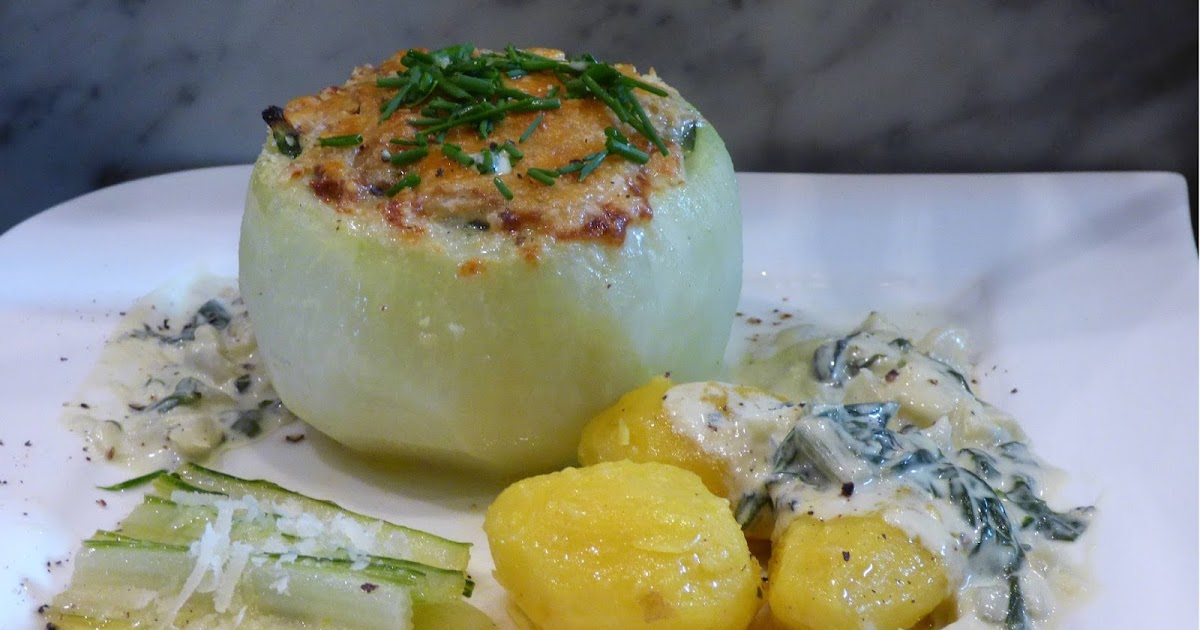 vegetarisch gefüllte kohlrabi