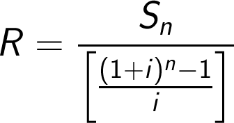 annuity formula