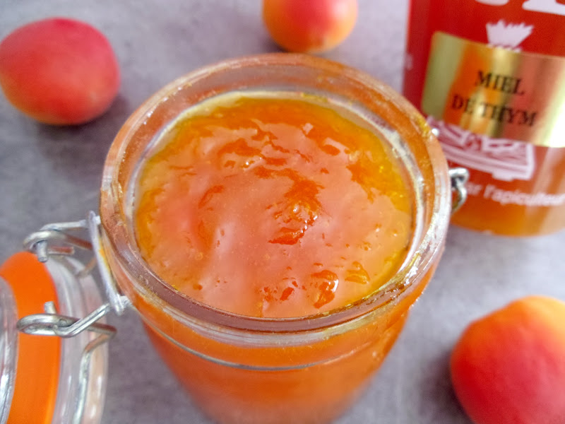Gourmande ou passionnée... Confiture d'abricot au miel de thym