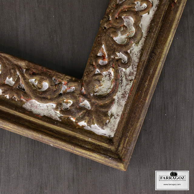 FARRAGOZ How to paint a new plastic frame to look like an authentic antique 2