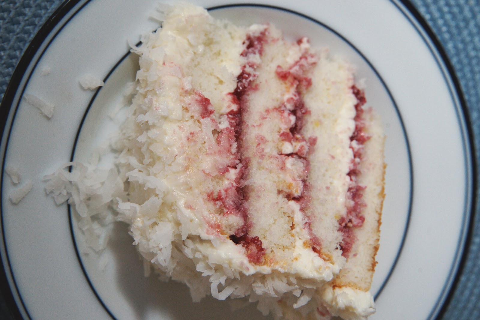 Savory Sweet and Satisfying: Raspberry Lemon Coconut Cake