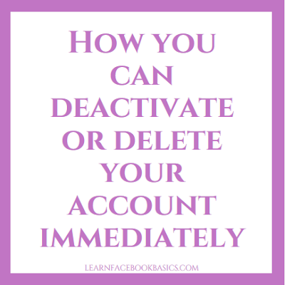 Deactivate Facebook Permanently | How can i delete Facebook