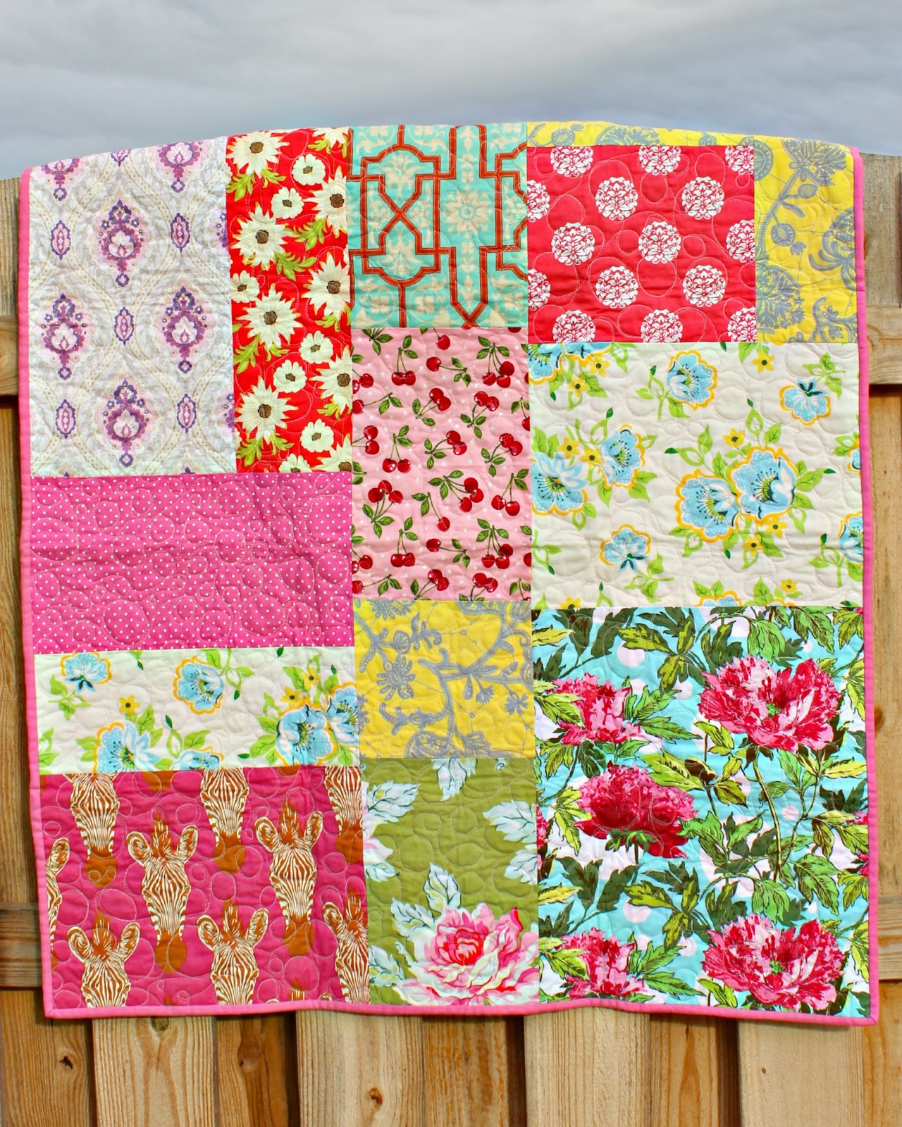 Rosy Lemmons Crafts bohemian chic quilt