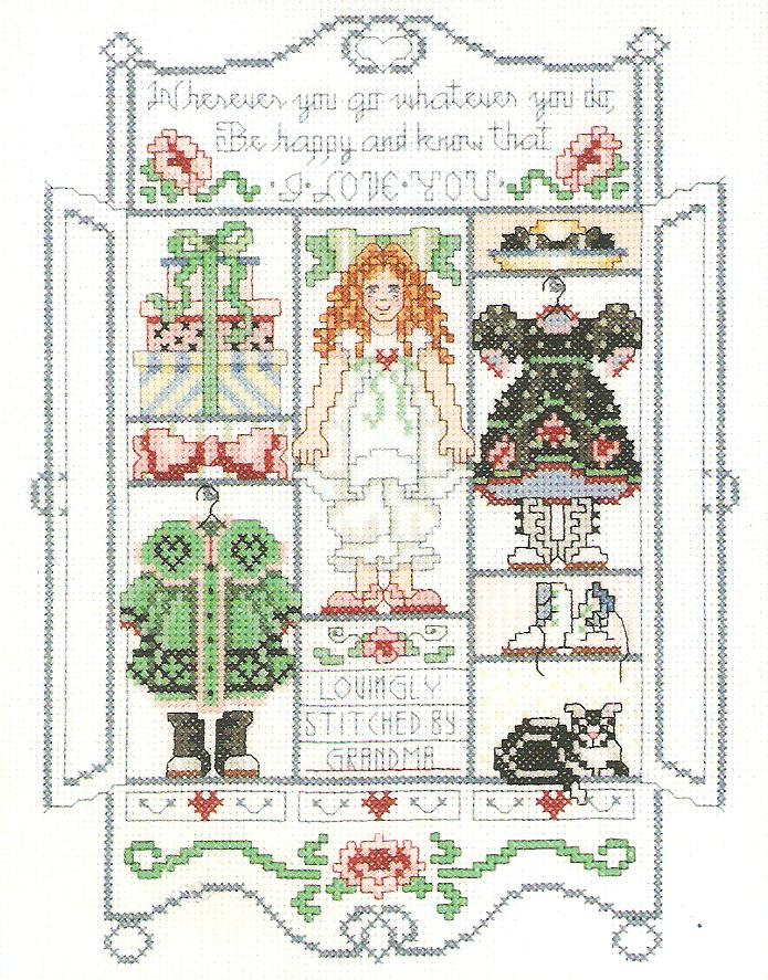 Cross Stitch Favorites Doll's Cupboard