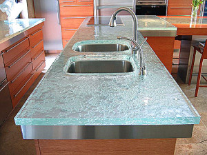 New York Glass Company Glass Kitchen Countertops