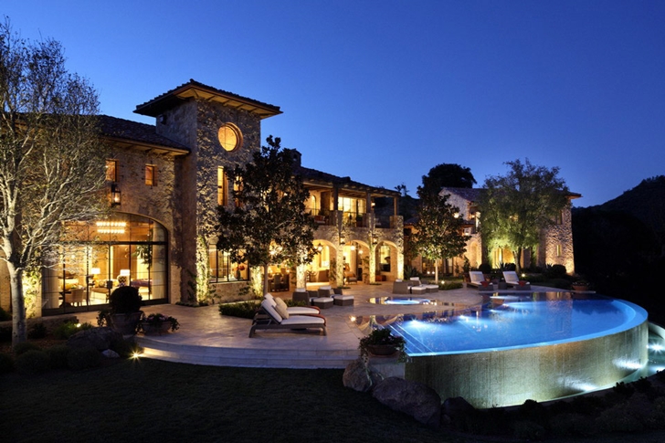 Back terrace of Luxury Villa Del Lago