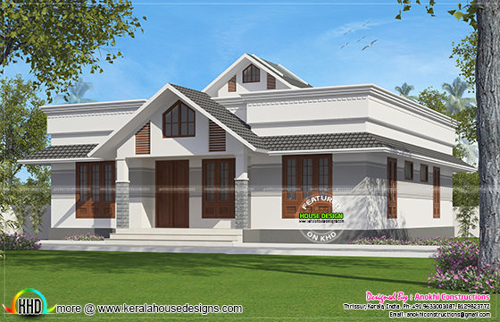 1330 square feet small house plan