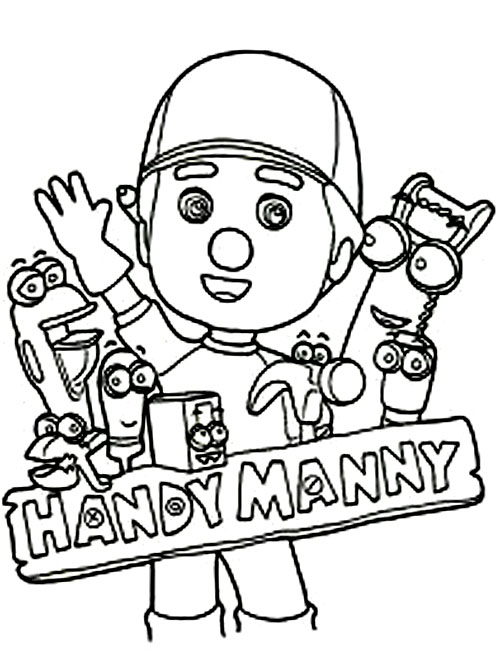 Handy Manny Coloring Pages Walt Disney