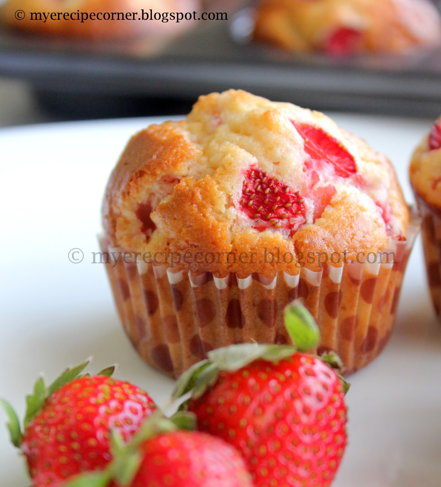 Mye&amp;#39;s Kitchen: Strawberry Muffins Recipe