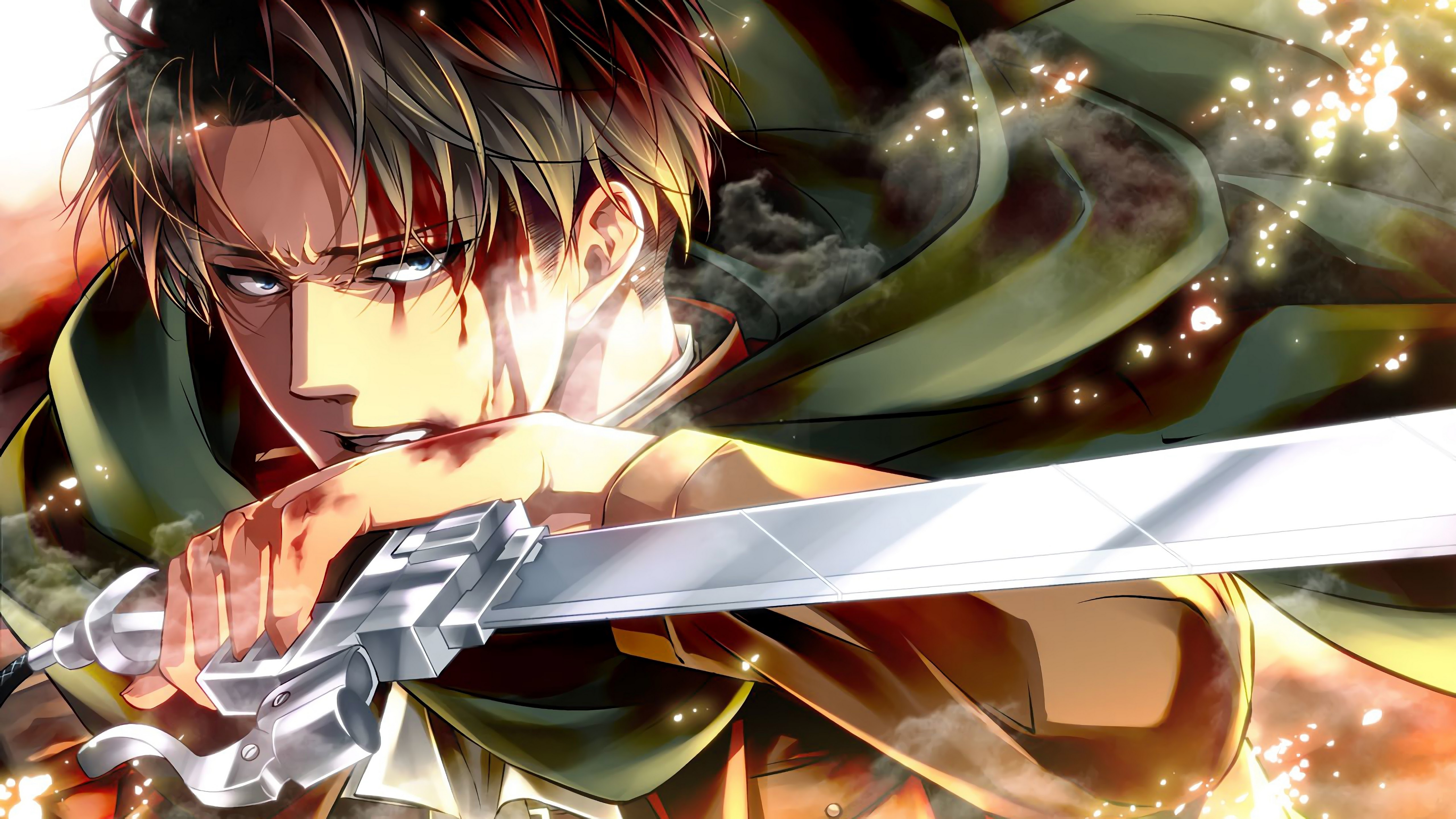 Levi, Attack on Titan, 4K, 140 Wallpaper PC Desktop