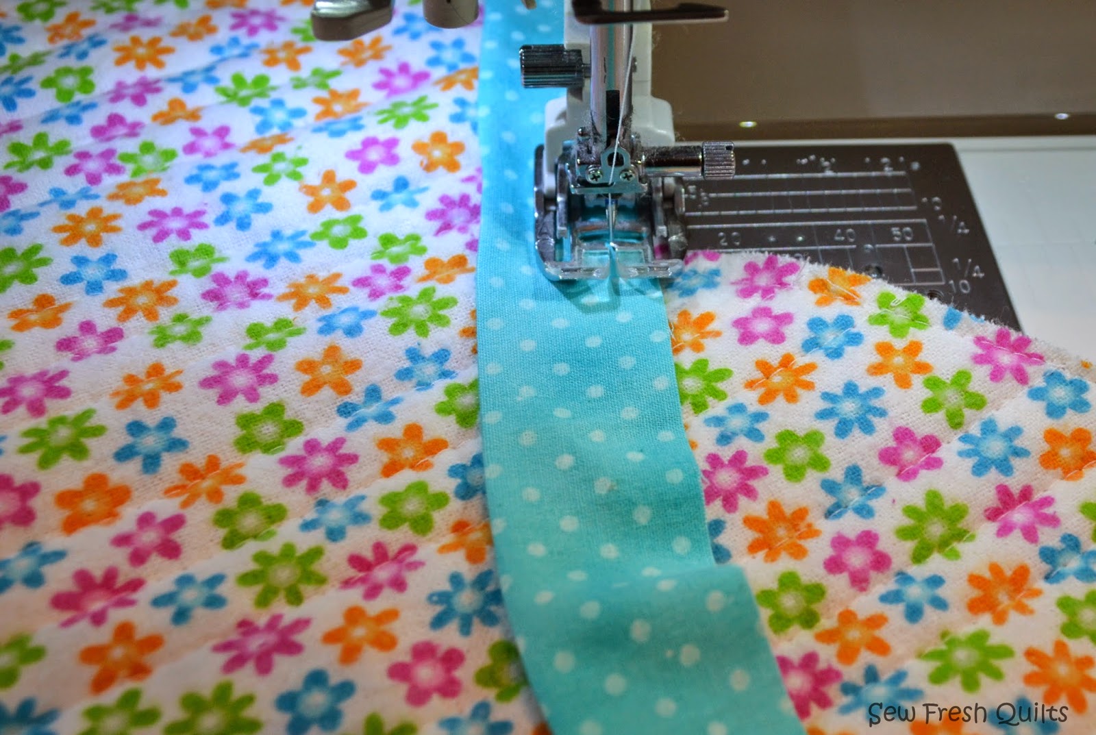 Sew Fresh Quilts Binding Inside Corners Tutorial