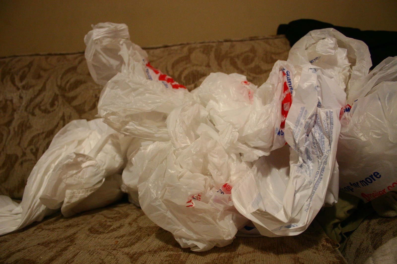 Live Life Recycled Grocery Totes