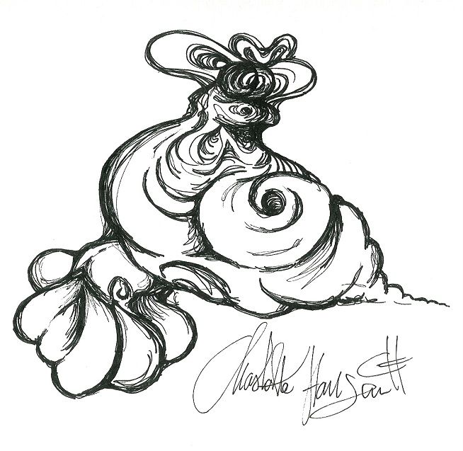 Gallery Chhan: Sort/hvid tusch tegninger