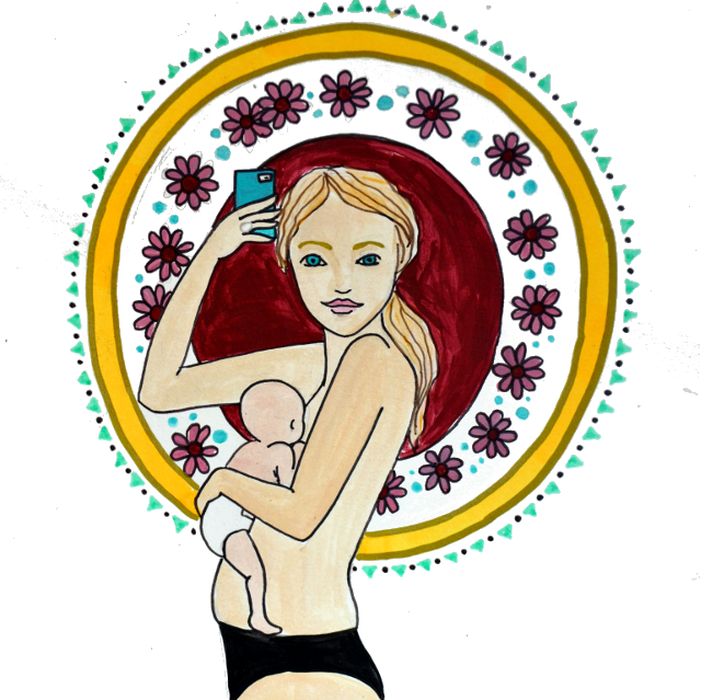 honest motherhood breastfeeding art spiritysol