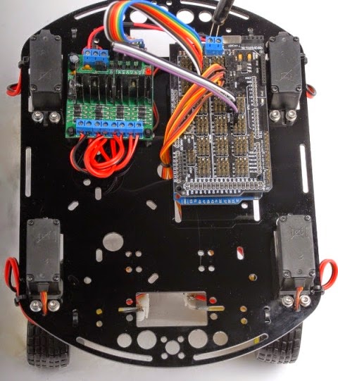Andromina robot V.2.0: Robot Andromina ON ROAD v.1.2. (Arduino robot ...