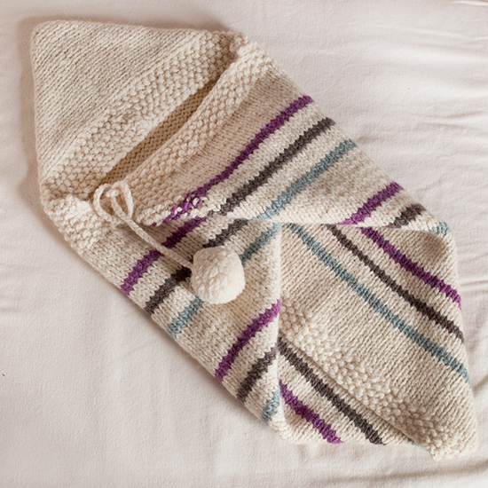 Daily Knitting Patterns Baby Snuggle Wrap