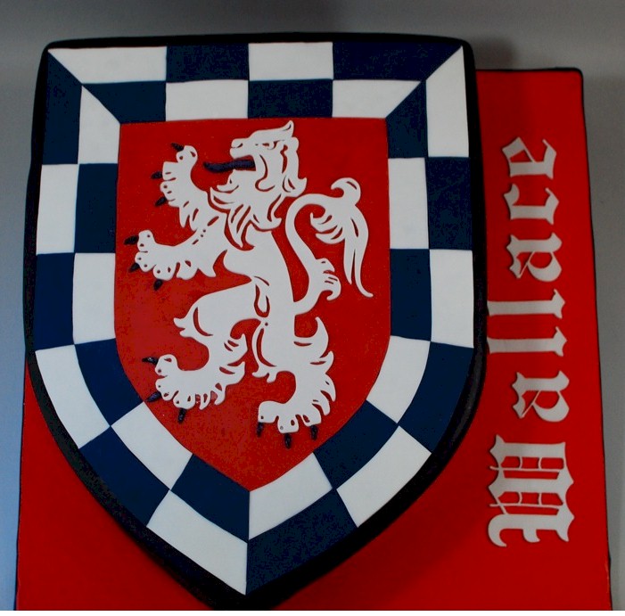 Cup a Dee Cakes Blog: Family Crest Grooms Cake
