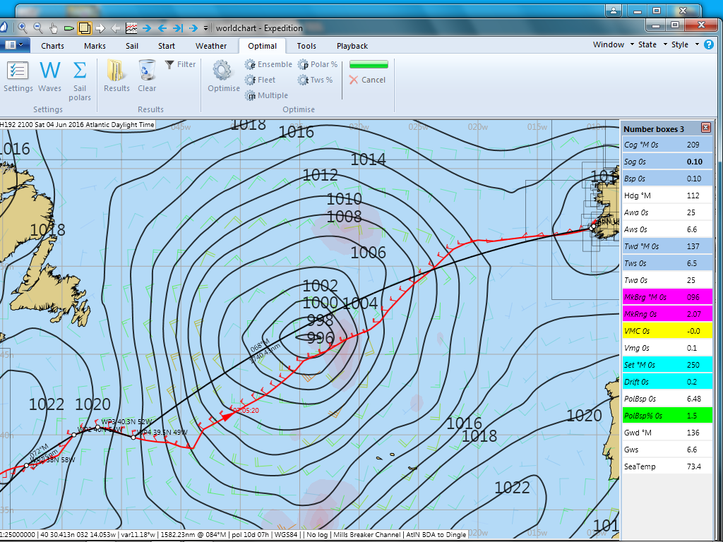 Visions of Johanna Expedition Weather Routing
