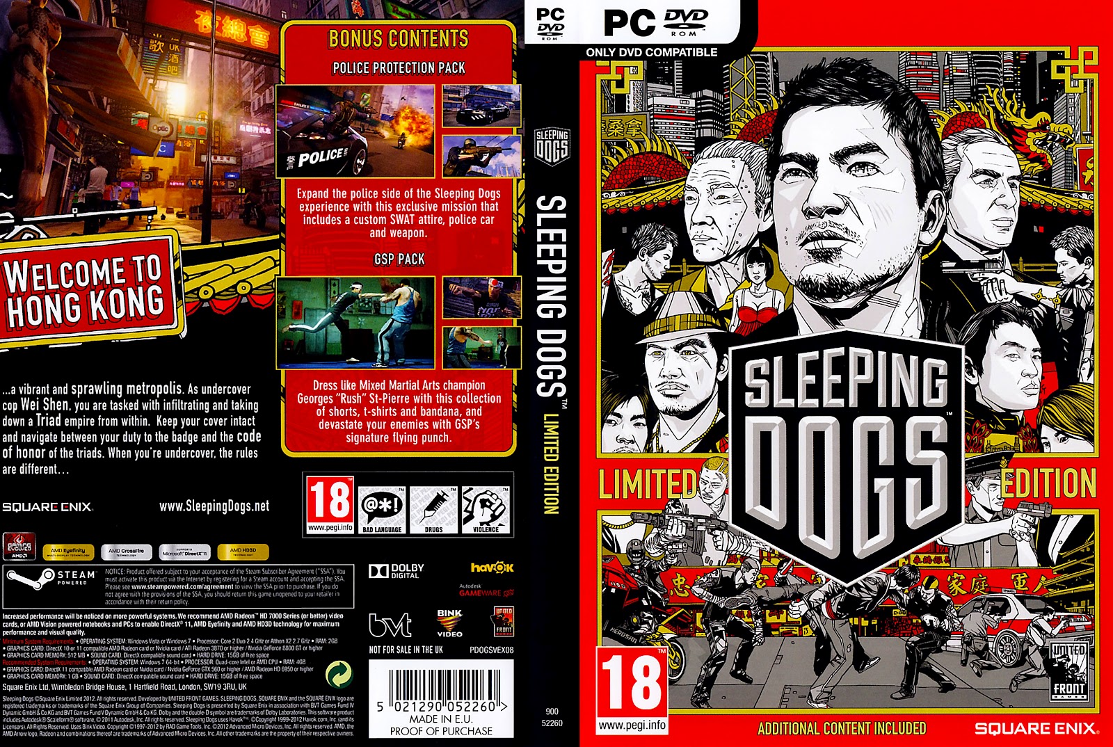 Jogos de Pc Sleeping Dogs Limited Edition