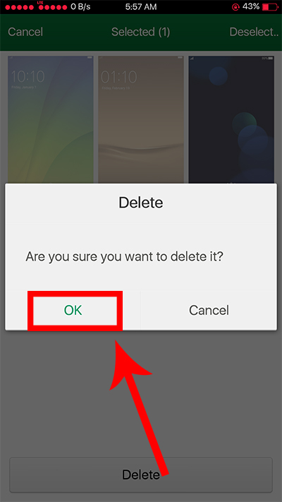 Oppo F3 Delete Installed Theme
