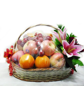  gambar  buah buahan dalam keranjang