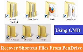 Recover Shortcut Files From PenDrive 0